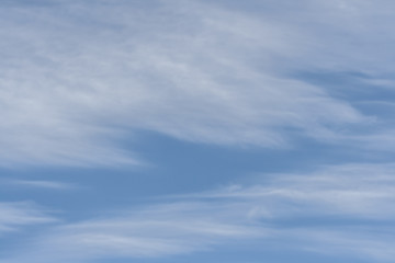 Blue skies with white cirrus clouds