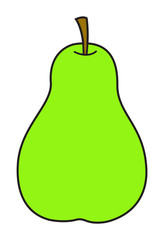 Green Pear Vector