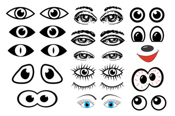Eyes set vector