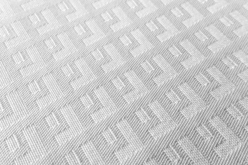 Close up table cloth, abstract pattern, white on white