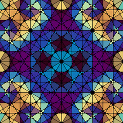 Seamless arabic geometric pattern. Vector traditional muslim background. east culture, arabesque, persian motif.