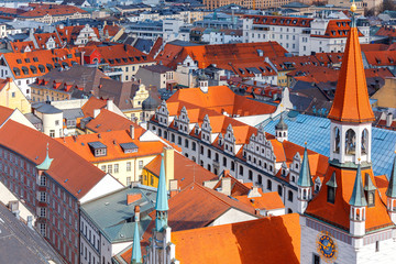 Aerial view of Munich.