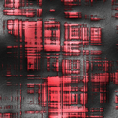 Red abstract background on black texture
