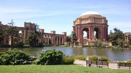 Obraz premium San Francisco Palace of Fine Arts Lake and Landscape