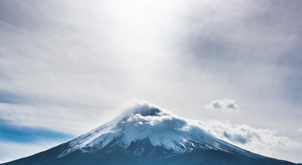 Top of Fuji mountain. Japan.