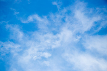 White cloud with blue sky background, have the copy space