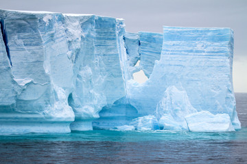 Antarctica - Antarctic Peninsula - Tabular Iceberg in Bransfield Strait