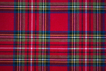 Scottish style fabric, tartan plaid texture
