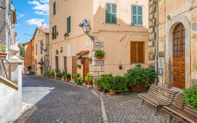 Scenic sight in Fiuggi, province of Frosinone, Lazio, central Italy.