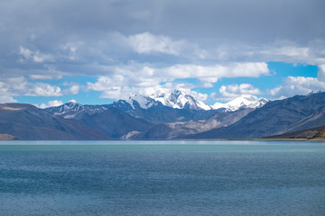 Landscape around Tso Moriri Lake in Ladakh, India