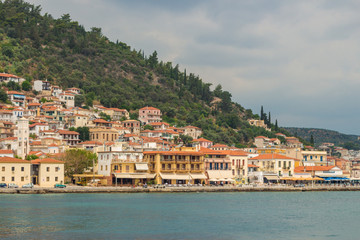 View of the Githio town. Lakonia, Peloponnese, Greece