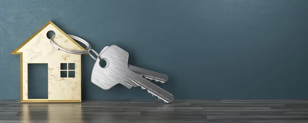 Foto op Canvas Chiavi con porta chiavi a forma di casa © Aldeca Productions