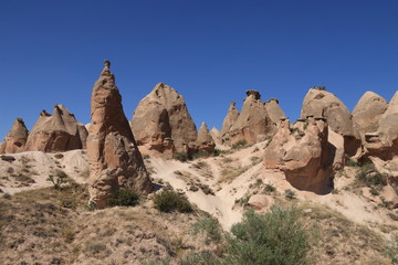 Fairy Chimneys in Cappadocia,Goreme - Turkey,2017