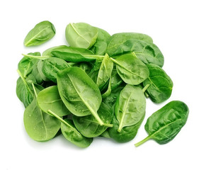 Spinach leaves.