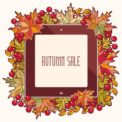 Autumn sale background