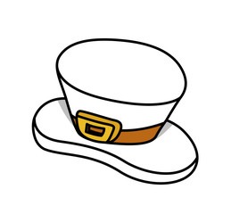 Whiite Leprechaun Hat