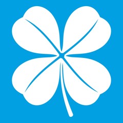 Clover leaf icon white
