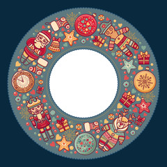 Merry Christmas background. Textless template
