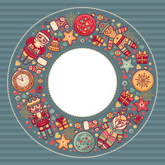Merry Christmas background. Textless template