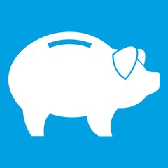 Piggy icon white
