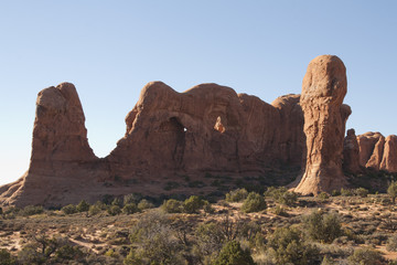 Fototapeta premium Natural rock formation at Arches National Park, Utah, USA.