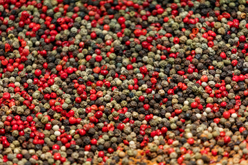 Peppercorns red and black