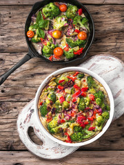 Vegetarian Italian Omelette