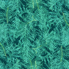 Leaf colored seamless pattern