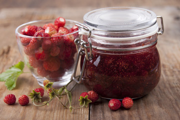 Jam from wild strawberry