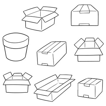 Vector Set Of Box