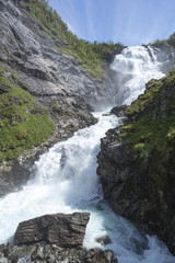 Norway. The Kjosfossen Waterfall