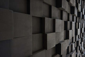 Texture of a wall from wooden beams