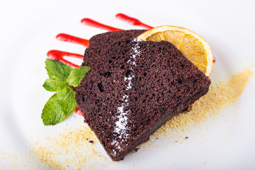 piece of chocolate pie