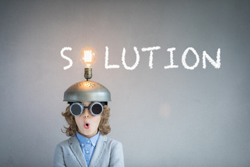 Child with toy virtual reality headset