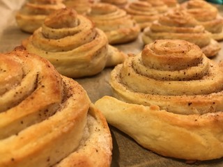 Cinnamon rolls fresh from the oven