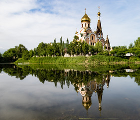 Christian church near Almaty, Kazakhstan