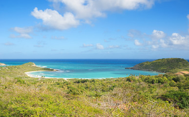 Half Moon Bay Atlantic Ocean coast - Caribbean tropical island - Saint John's - Antigua and Barbuda