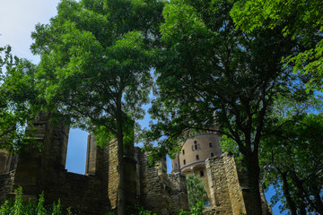 Fototapeta na wymiar Die Ruine der Kirche St. Sixti in Merseburg in der Nähe von Leipzig