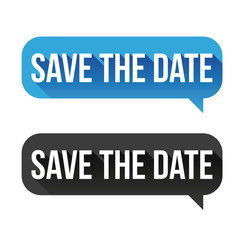 Save the Date speech bubble