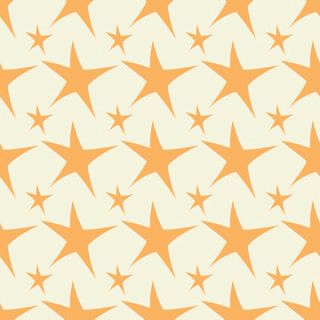 stelle arancioni su sfondo beige