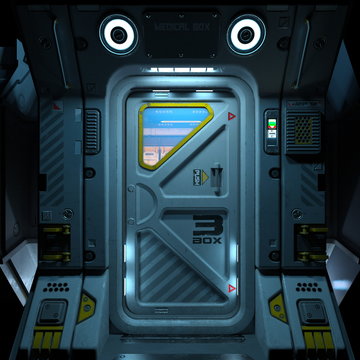 宇宙ステーションドア