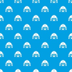 Fototapeta premium Firefighter jacket pattern seamless blue