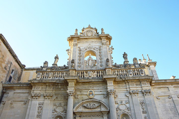 Lecce Cathedral dedicated to the Assumption of the Virgin Mary, Apulia, Italy