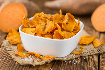 Fresh made Sweet Potato Chips