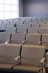 Naklejka premium Miejsca w terminalu lotniska