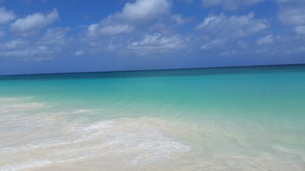 Tropical beach sunny day