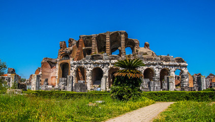 Santa Maria Capua Vetere Amphitheater in Capua city, Italy