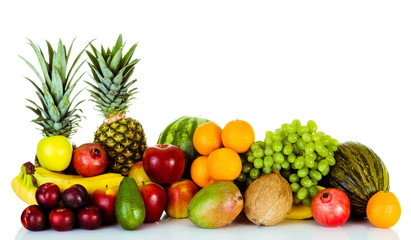 Fototapeta na wymiar Fresh fruits composition.
