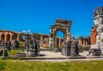 Santa Maria Capua Vetere Amphitheater in Capua city, Italy