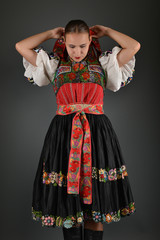 girl in traditional clothes
